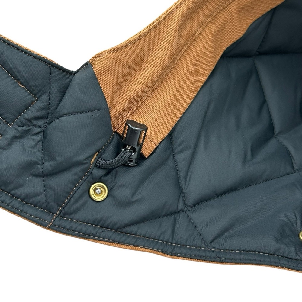 Carhartt Firm Duck Insulated Canvas Hood Sz 2X-5XL Brown Cotton Water-repellent - Picture 13 of 16